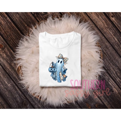Blue Floral Ghost