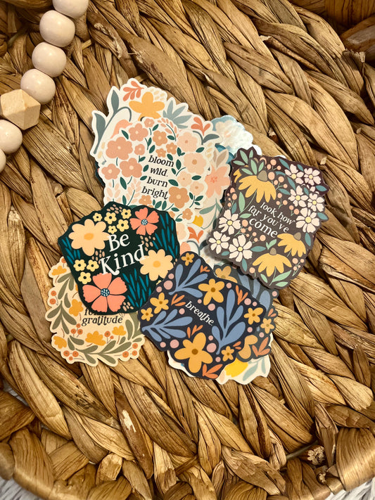 Floral Inspirational Stickers