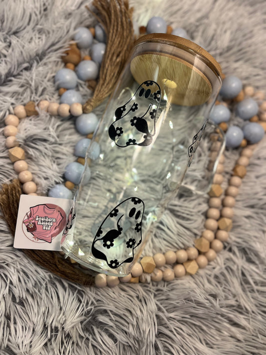 Floral Ghost Tumbler