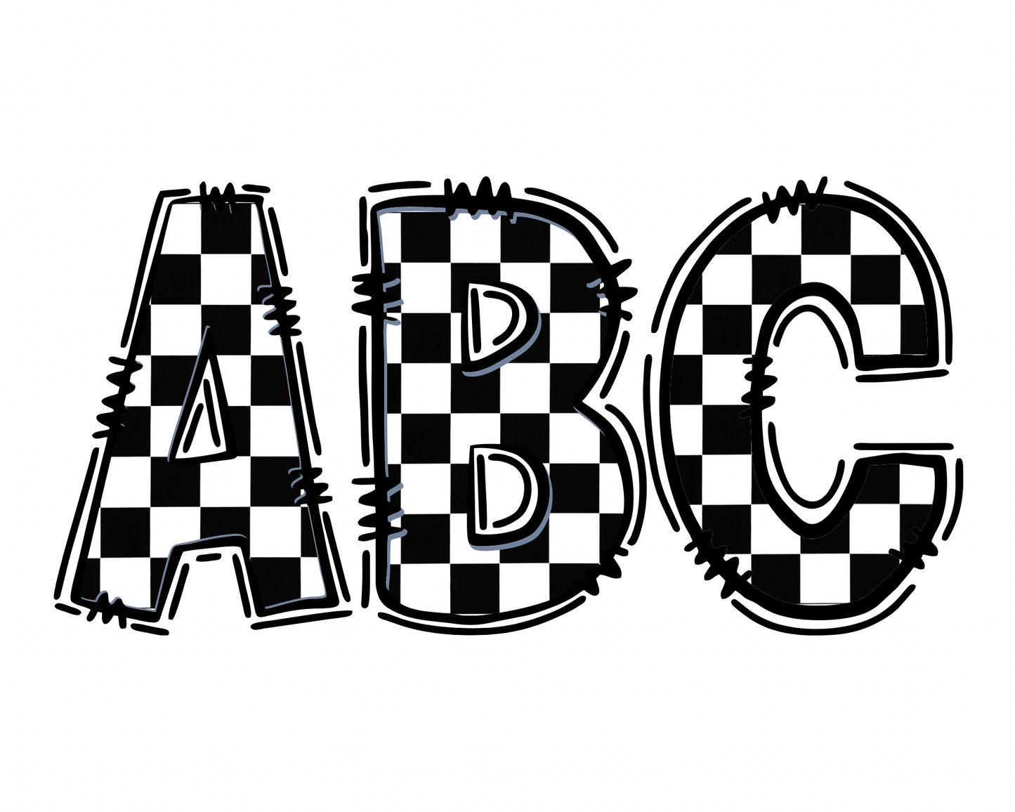 Black and White Checkered