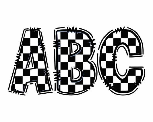 Black and White Checkered